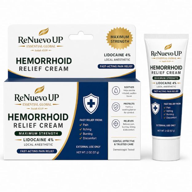 Picture of RAPID RELIEF COMFORT CREAM – LIDOCAINE 5% SOOTHING FORMULA