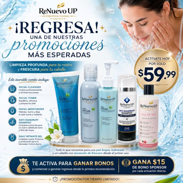 Picture of ReNuevo UP Activation Kit – Facial Care, Hair Care & Personal Wellness