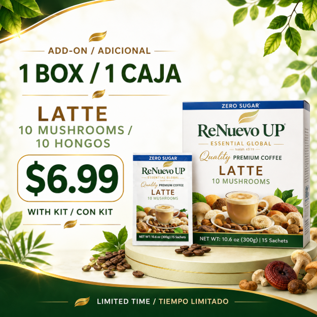 Picture of Limited-Time Add-On – 10 Mushroom Latte Coffee for $6.99