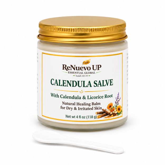 Imagen de Bálsamo de Caléndula 4 OZ – Cuidado Calmante para Piel Seca e Irritada | 1 Tarro