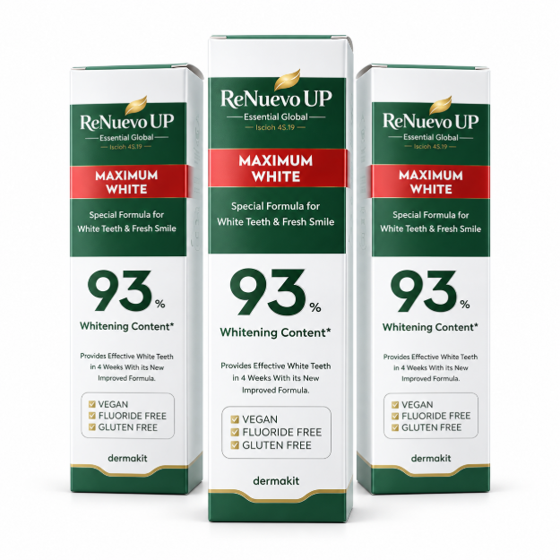 Picture of Maximum White Toothpaste – 93% Whitening Content | 3 Tubes
