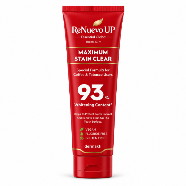 Picture of Maximum Stain Clear Toothpaste – 93% Whitening Content | 1 Tube