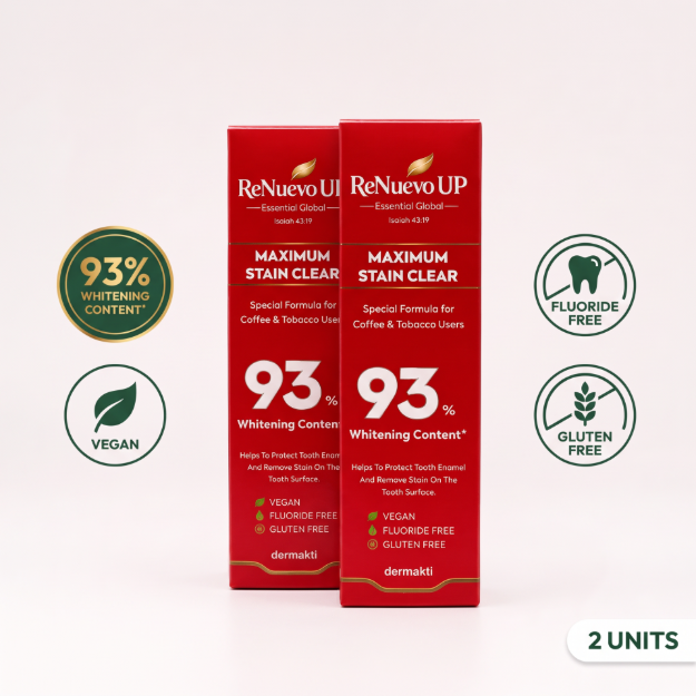 Imagen de MAXIMUM STAIN CLEAR TOOTHPASTE – 2 TUBOS