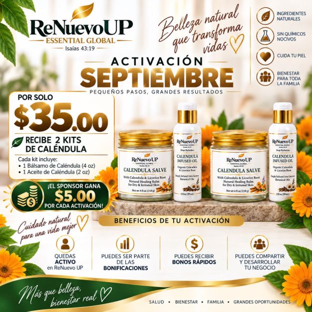 Picture of ReNuevo UP Calendula Care Bundle – 2 Complete Kits for $35