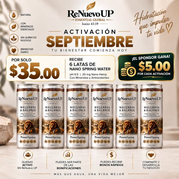 Picture of ReNuevo UP PowerSpring 6-Pack – Activation Bundle for $35